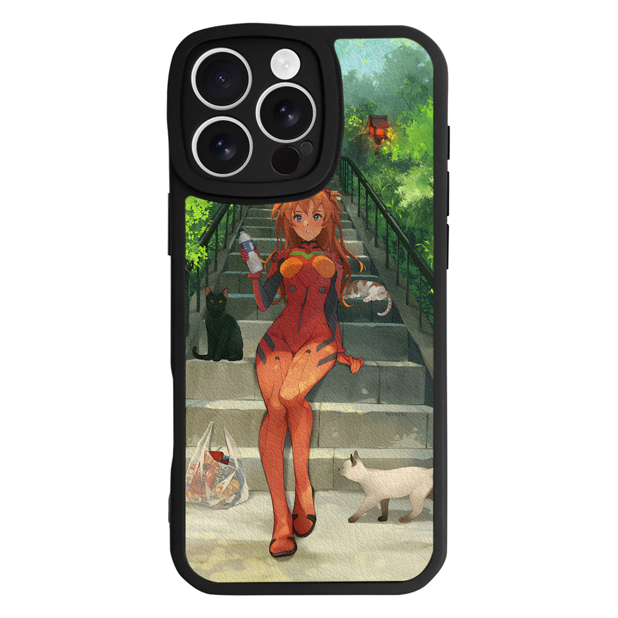 （画像用） EVA 新世紀エヴァンゲリオン 【iPhone 16シリーズ対応】シリコンスマホケース（レザー調） 材質：シリコン